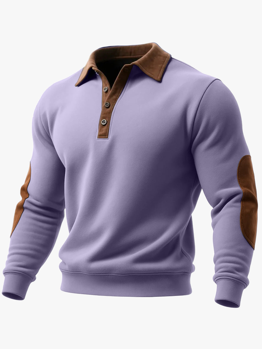 Mens European And American Ethnic-Style 3D Printed Half-Zip Hoodie