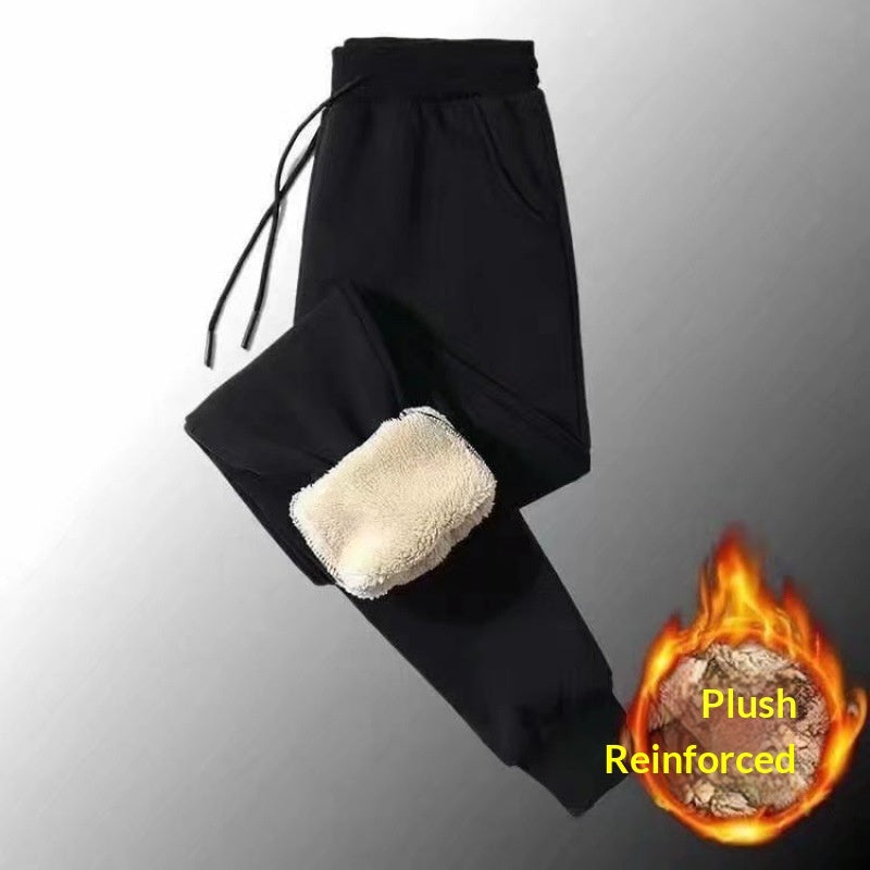 Mens Casual Loose-fitting Padded Jogger Sweatpants
