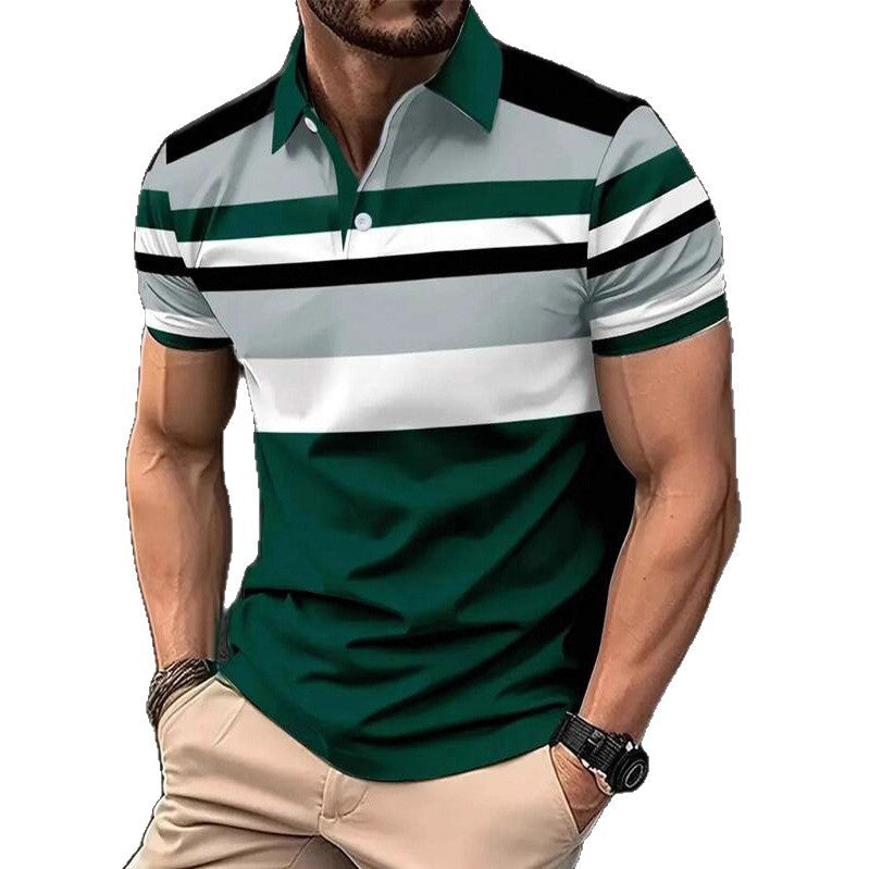 Men's Printed Button-Up Shirt