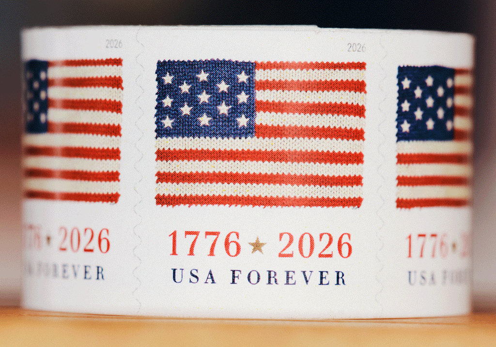 U.S. Flags Forever Stamps, 2026 Coil – Everyday Cards, Letters and Business Mail