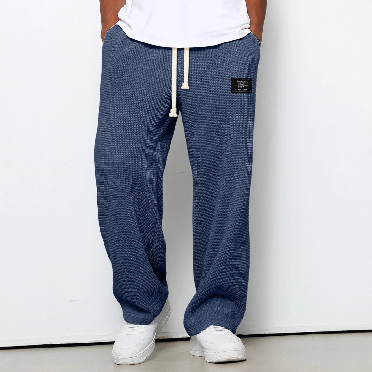 Men's Waffle Straight Pants