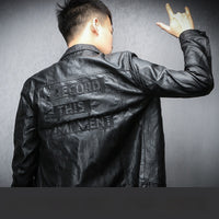 Mens Stylish Korean-Style Biker Jacket For Young Trendsetters