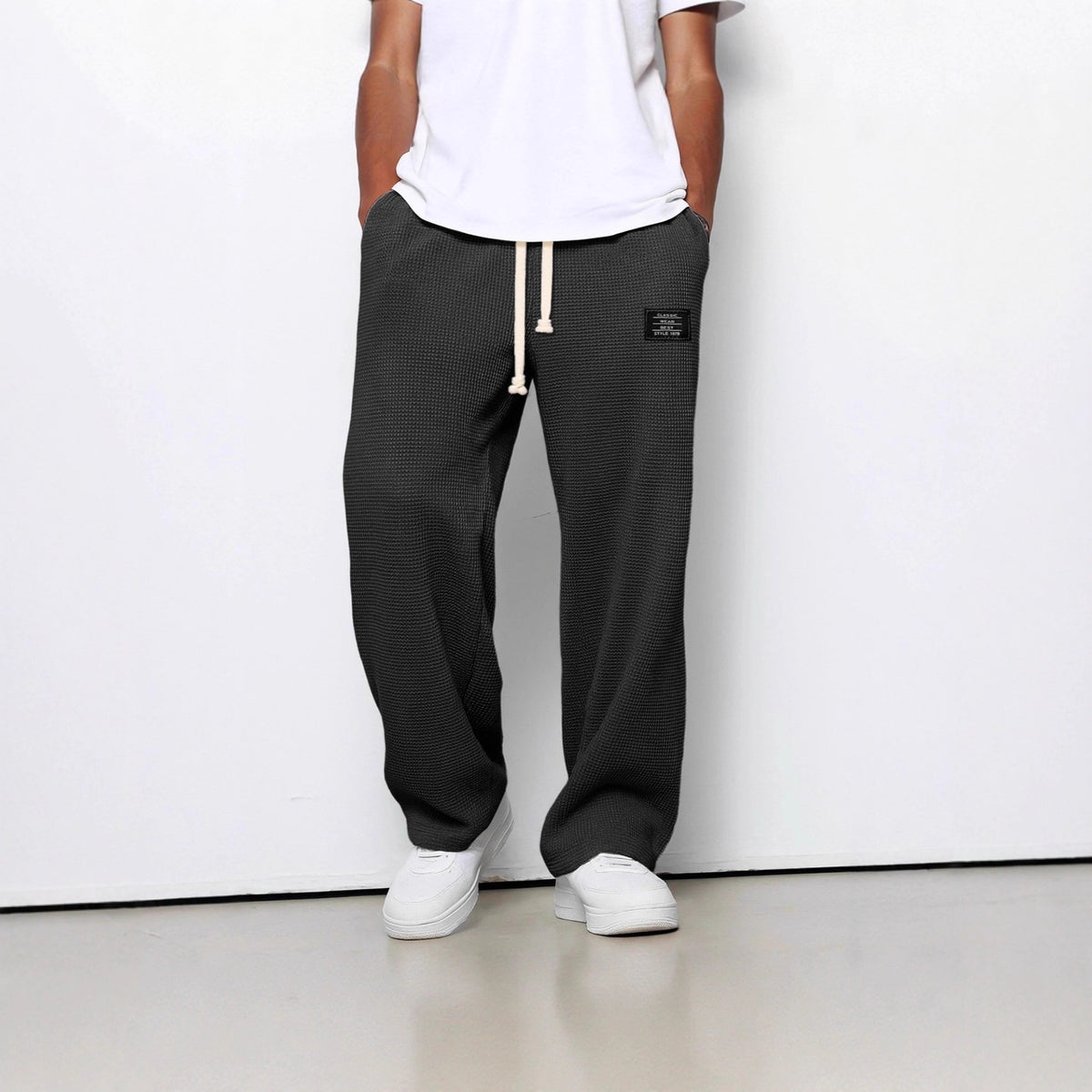 Men's Waffle Straight Pants