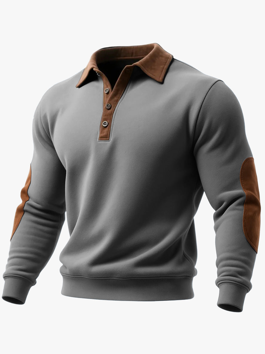 Mens European And American Ethnic-Style 3D Printed Half-Zip Hoodie