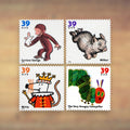 Favorite Children’s Book Animals 39¢ Postage Stamps, 2006 Sheet – Additional Postage for Cards and Letters