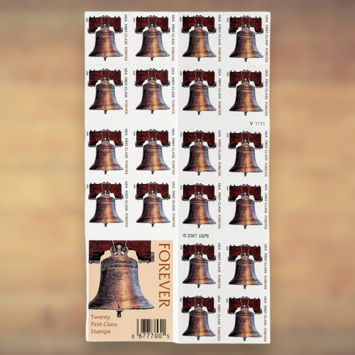 Liberty Bell Forever Stamps, 2008 Booklet – Everyday Cards, Letters and Business Mail