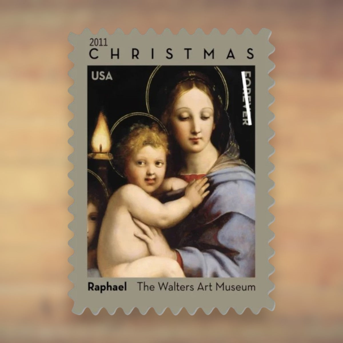 Madonna of the Candelabra by Raphael Forever Stamps, 2011 Booklet – Religious Christmas Cards and Letters