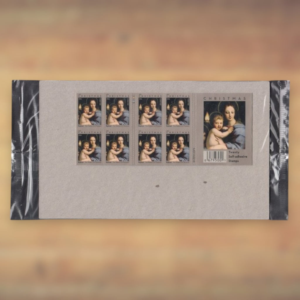 Madonna of the Candelabra by Raphael Forever Stamps, 2011 Booklet – Religious Christmas Cards and Letters