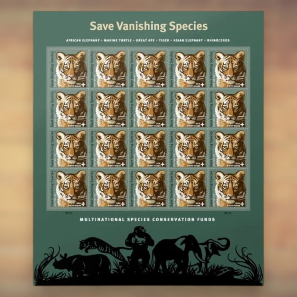 Save Vanishing Species First-Class Semipostal Stamps, 2011 Sheet – Letters, Cards and Stamp Collecting