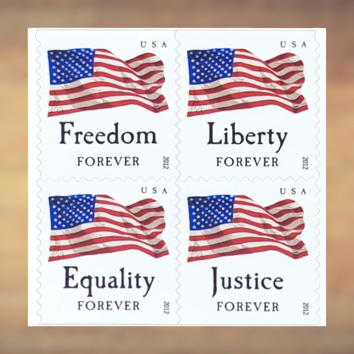 2012 U.S. Flag Forever Postage Stamps Booklet First-Class