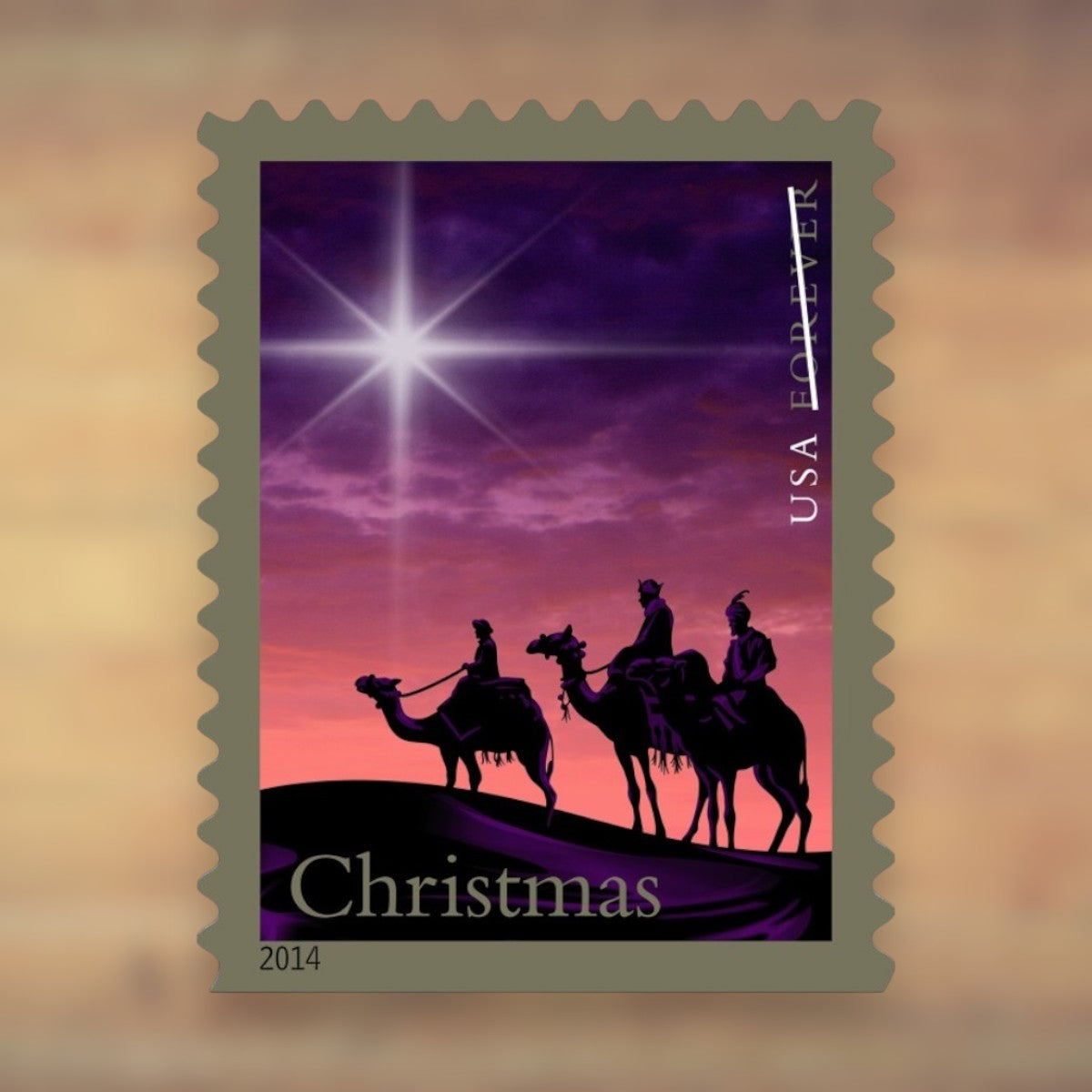 Christmas Magi Forever Stamps, 2014 Booklet – Religious Christmas Cards and Letters
