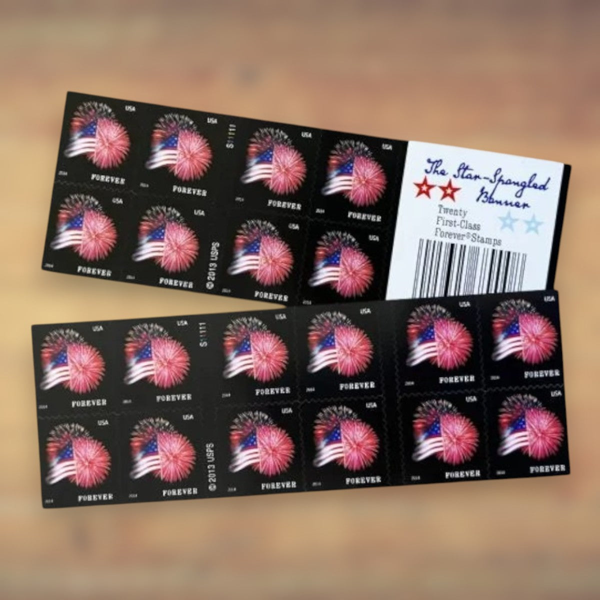 2014 U.S. Flag Forever Postage Stamps Booklet First-Class