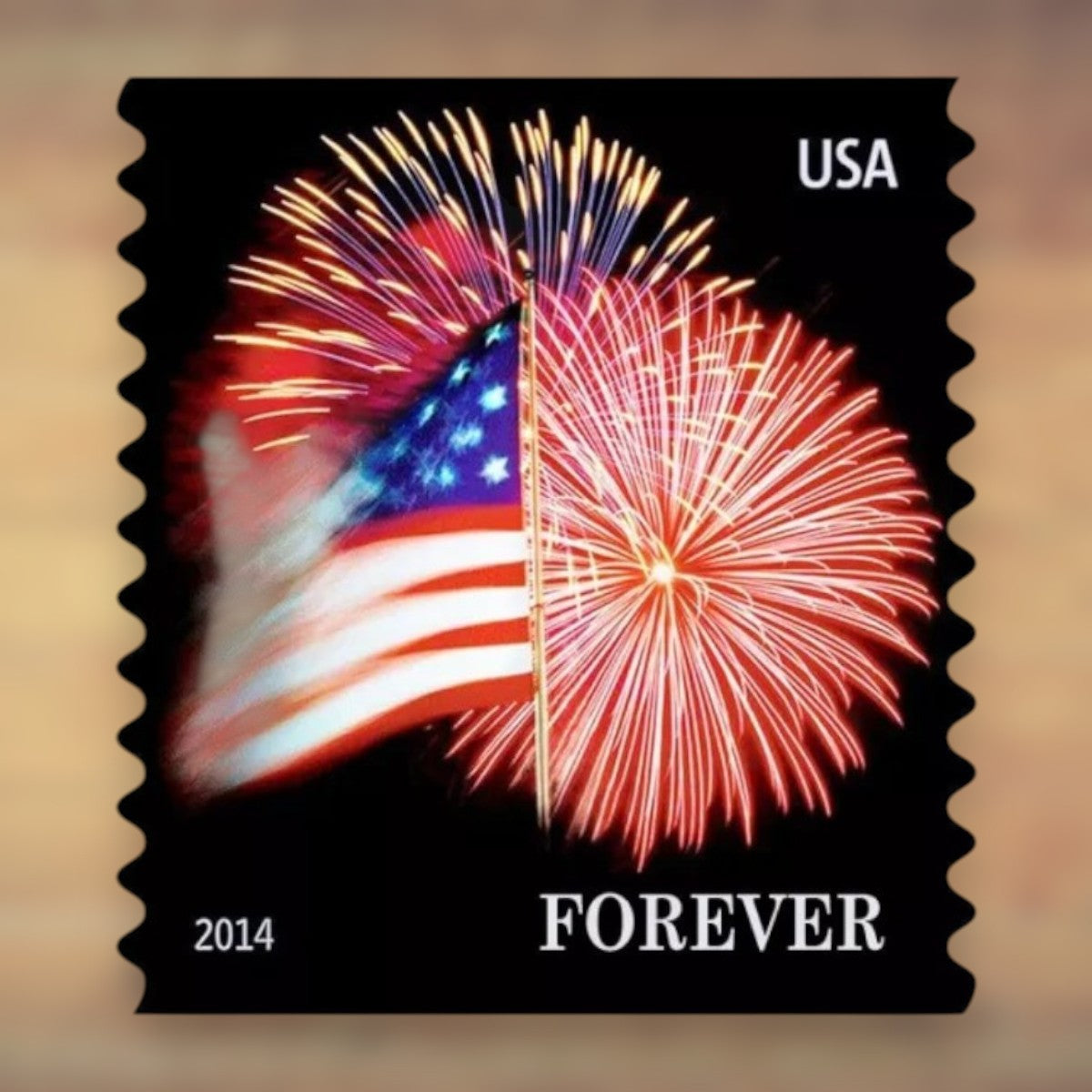 2014 U.S. Flag Forever Postage Stamps Booklet First-Class