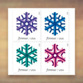Geometric Snowflakes Forever Stamps, 2015 Booklet – Holiday Cards and Letters