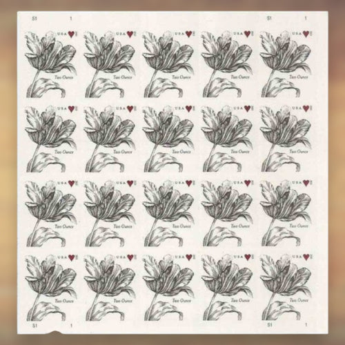 2015 Vintage Tulip Love Two Ounce Stamps Sheet First-Class
