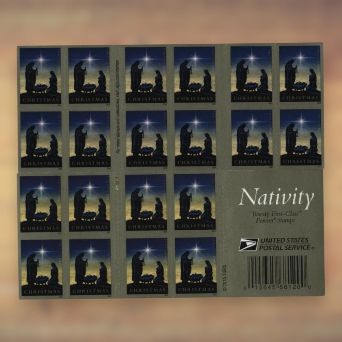 Nativity Forever Stamps, 2016 Booklet – Religious Christmas Cards and Letters