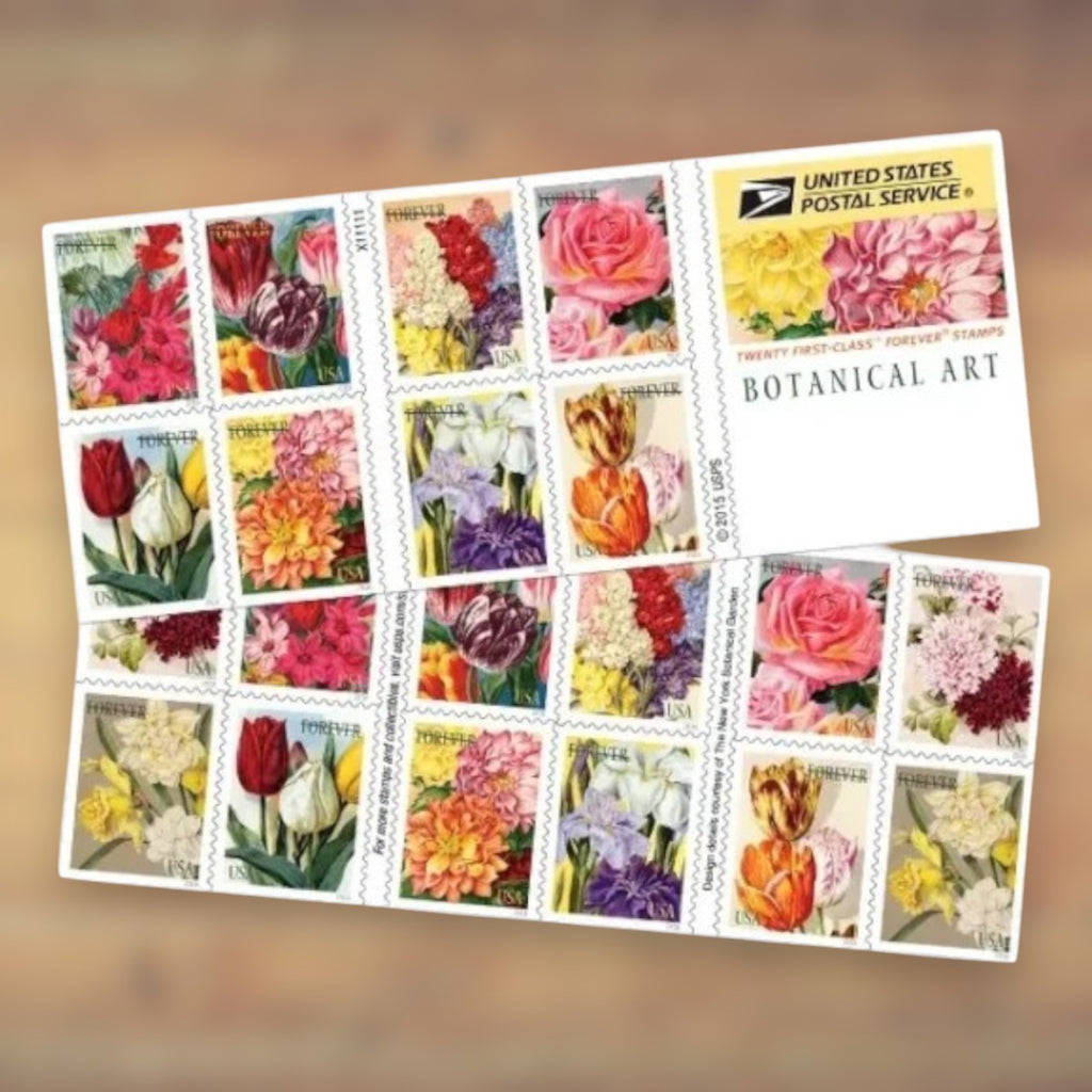2016 Botanical Art Forever Postage Stamps Booklet First-Class