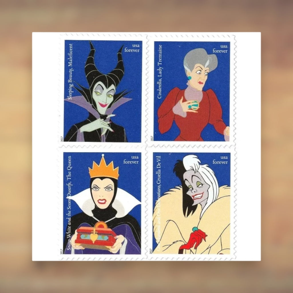 Disney Villains Forever Stamps, 2017 Sheet – Greeting Cards and Invitations