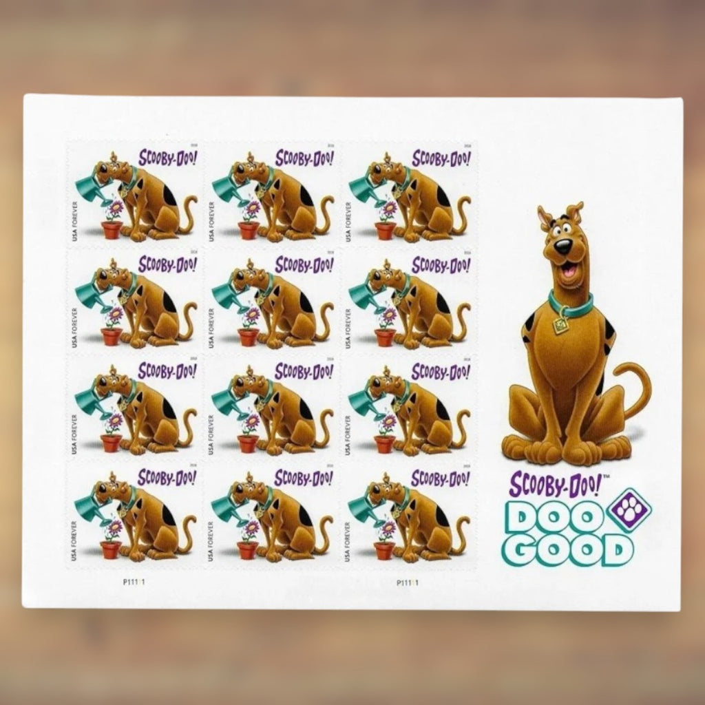 Scooby-Doo! Forever Stamps, 2018 Sheet – Greeting Cards and Letters