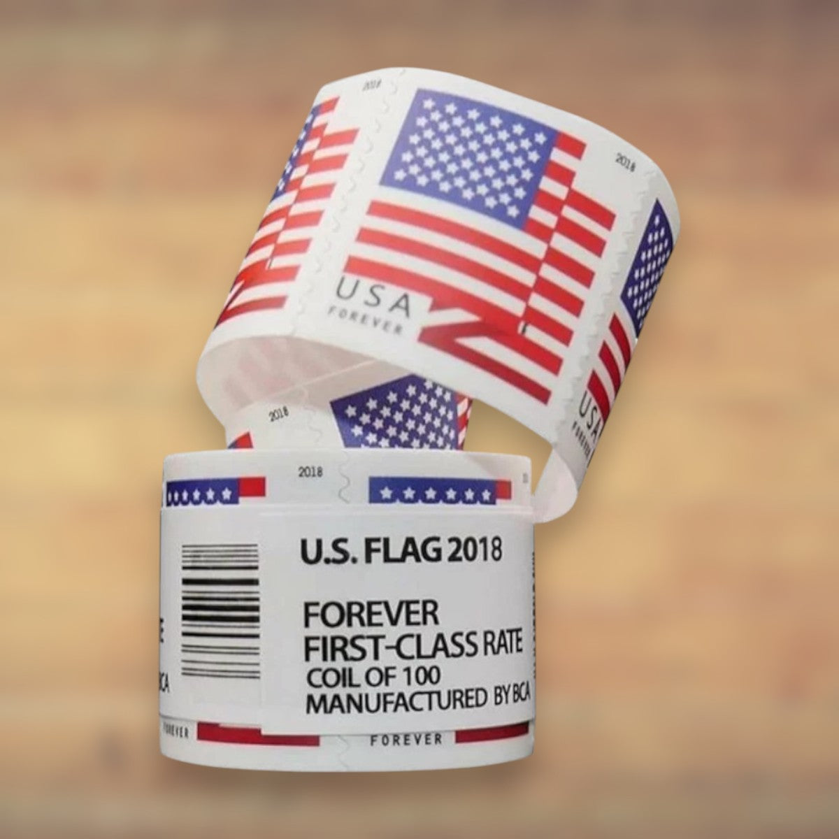 2018 U.S. Flag Forever Postage Stamps Coil First-Class