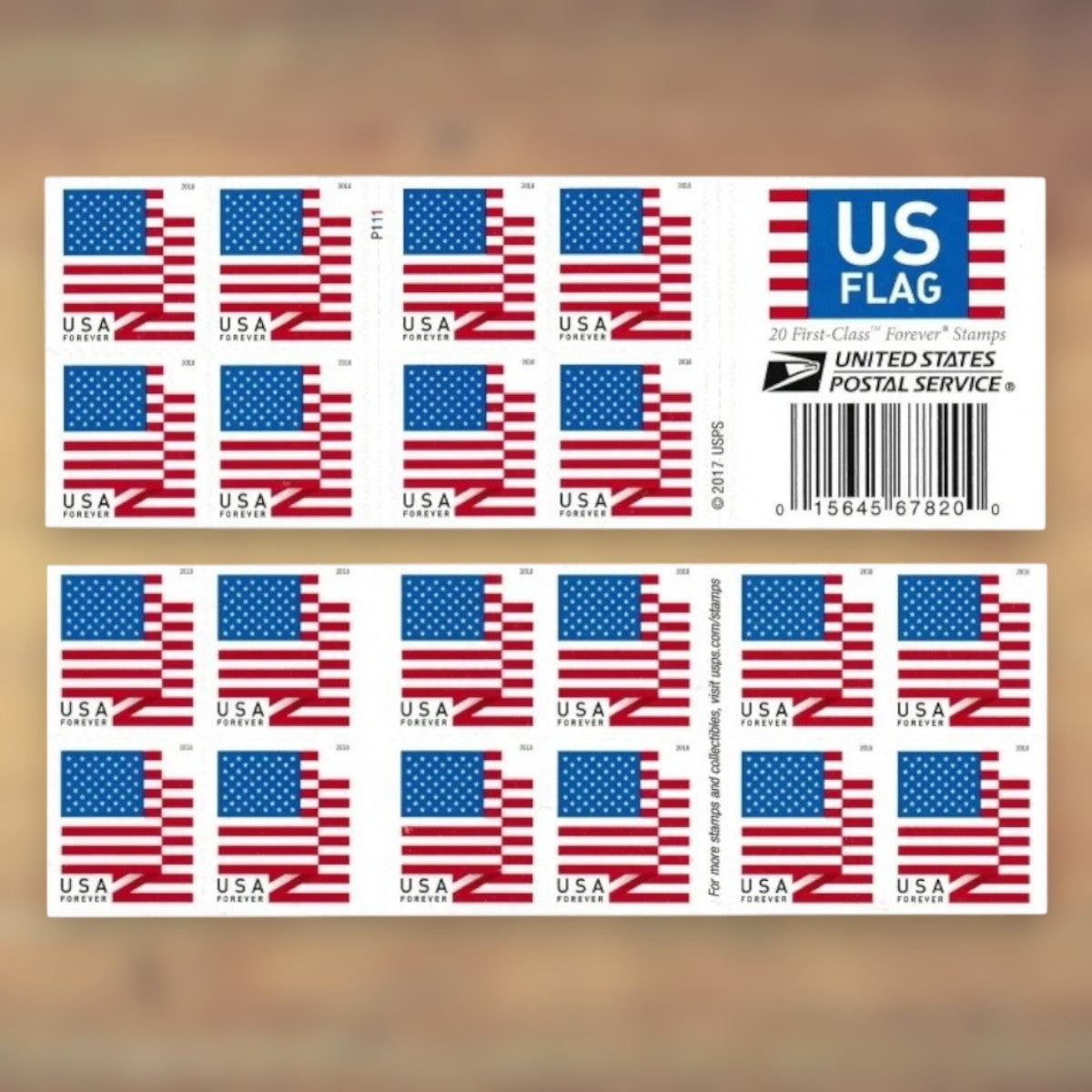 2018 U.S. Flag Forever Postage Stamps Booklet First-Class