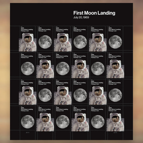 1969: First Moon Landing Forever Stamps, 2019 Sheet – Cards, Letters and Stamp Collecting