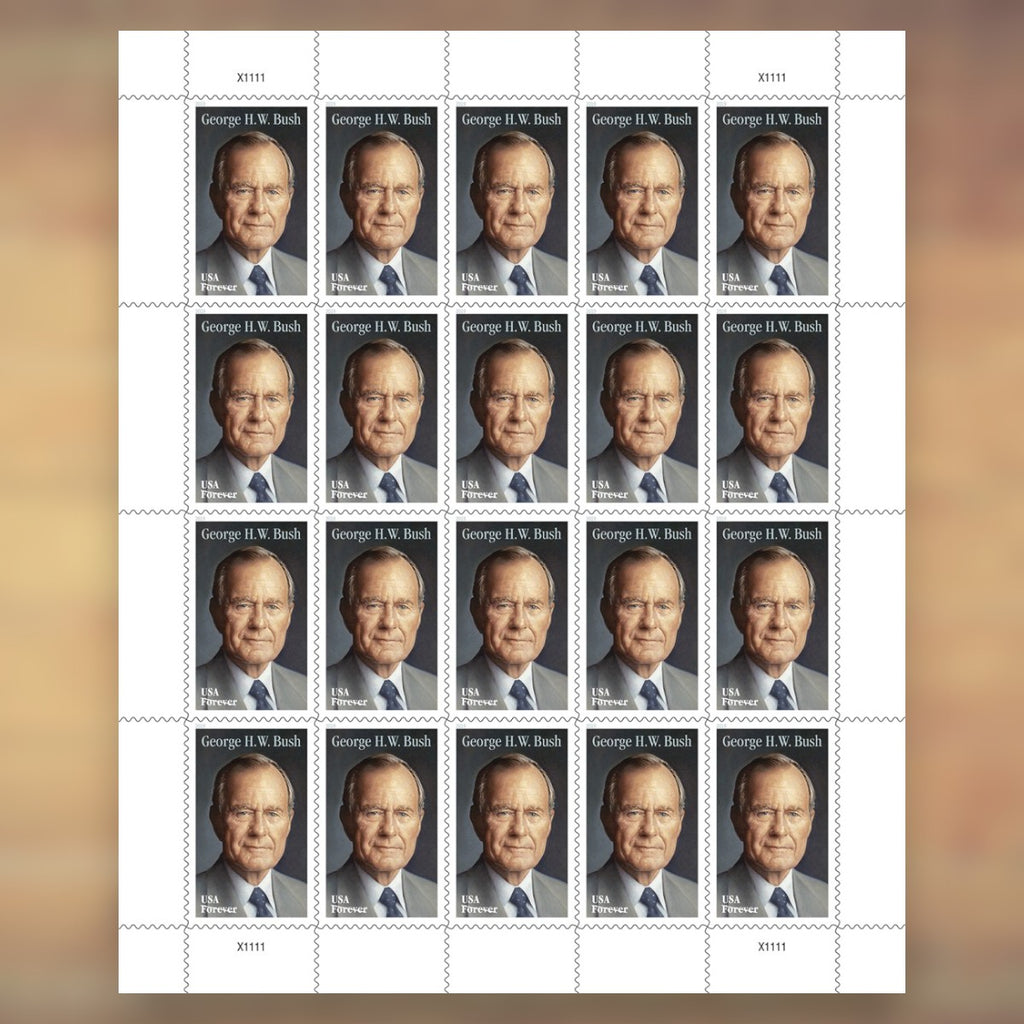George H.W. Bush Forever Stamps, 2019 Sheet – Cards, Letters and Stamp Collecting