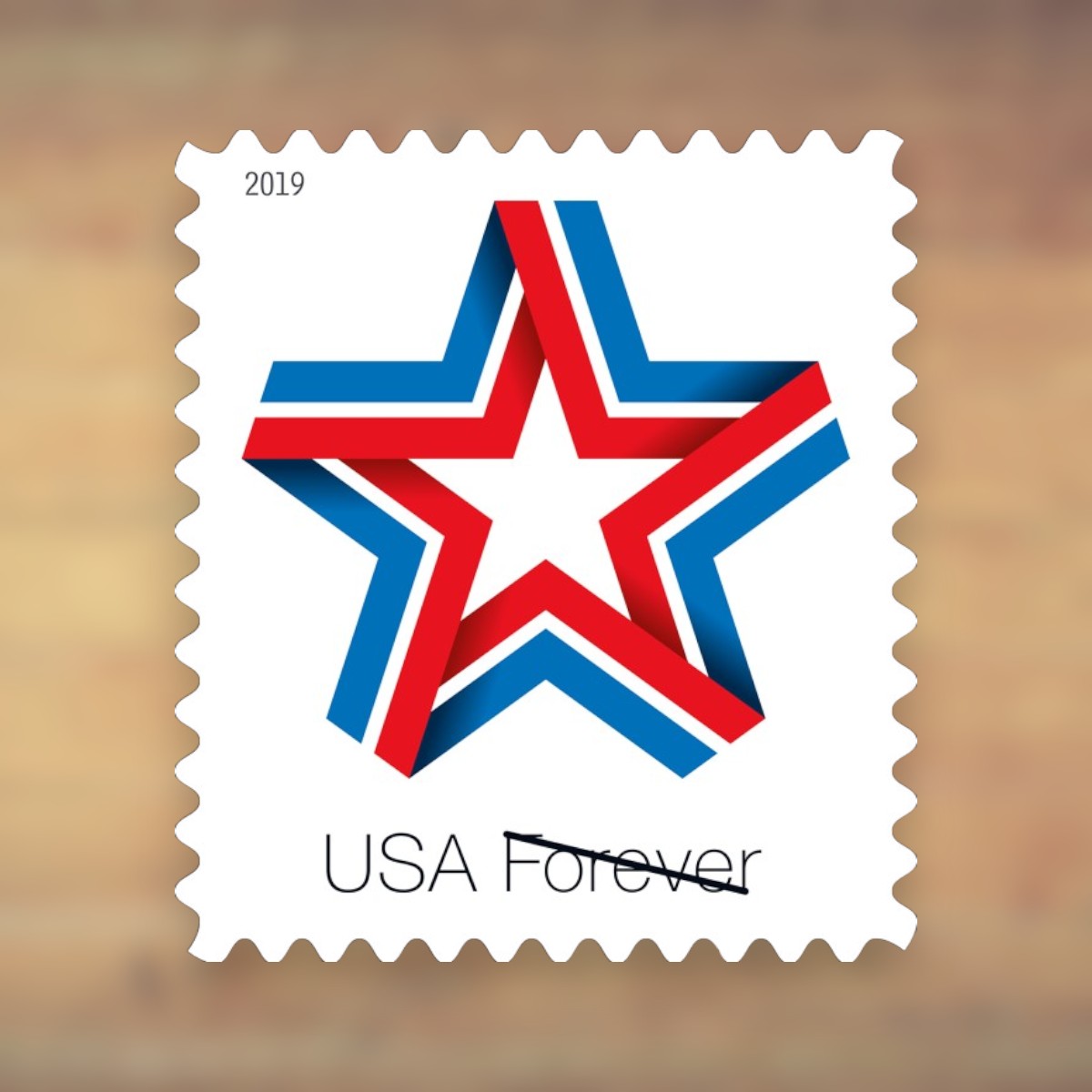 Star Ribbon Forever Stamps, 2019 Sheet – Everyday Cards, Letters and Business Mail