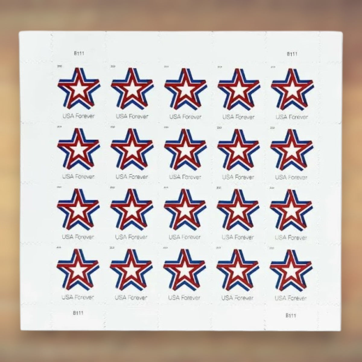 Star Ribbon Forever Stamps, 2019 Sheet – Everyday Cards, Letters and Business Mail