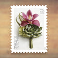Contemporary Boutonniere Forever Stamps, 2020 Sheet – Wedding RSVP Cards and Formal Invitations