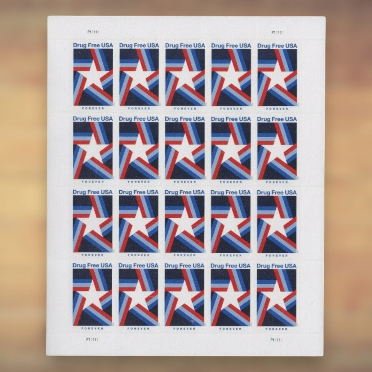 Drug Free USA Forever Stamps, 2020 Sheet – Cards, Letters and Stamp Collecting