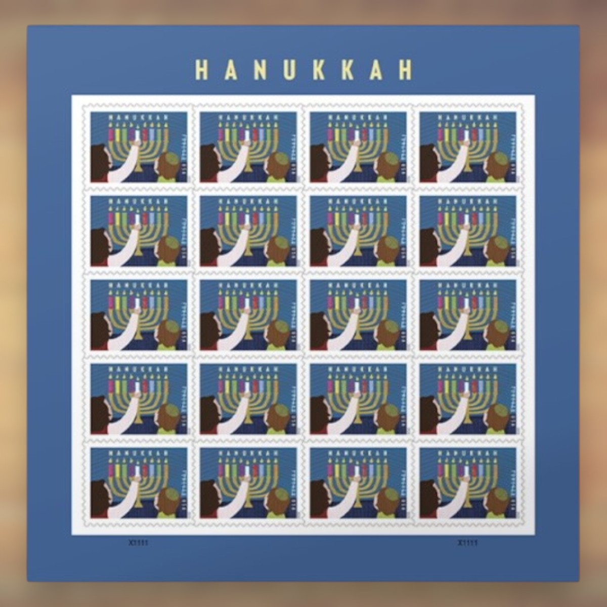 Hanukkah Forever Stamps, 2020 Sheet – Hanukkah Cards and Greetings
