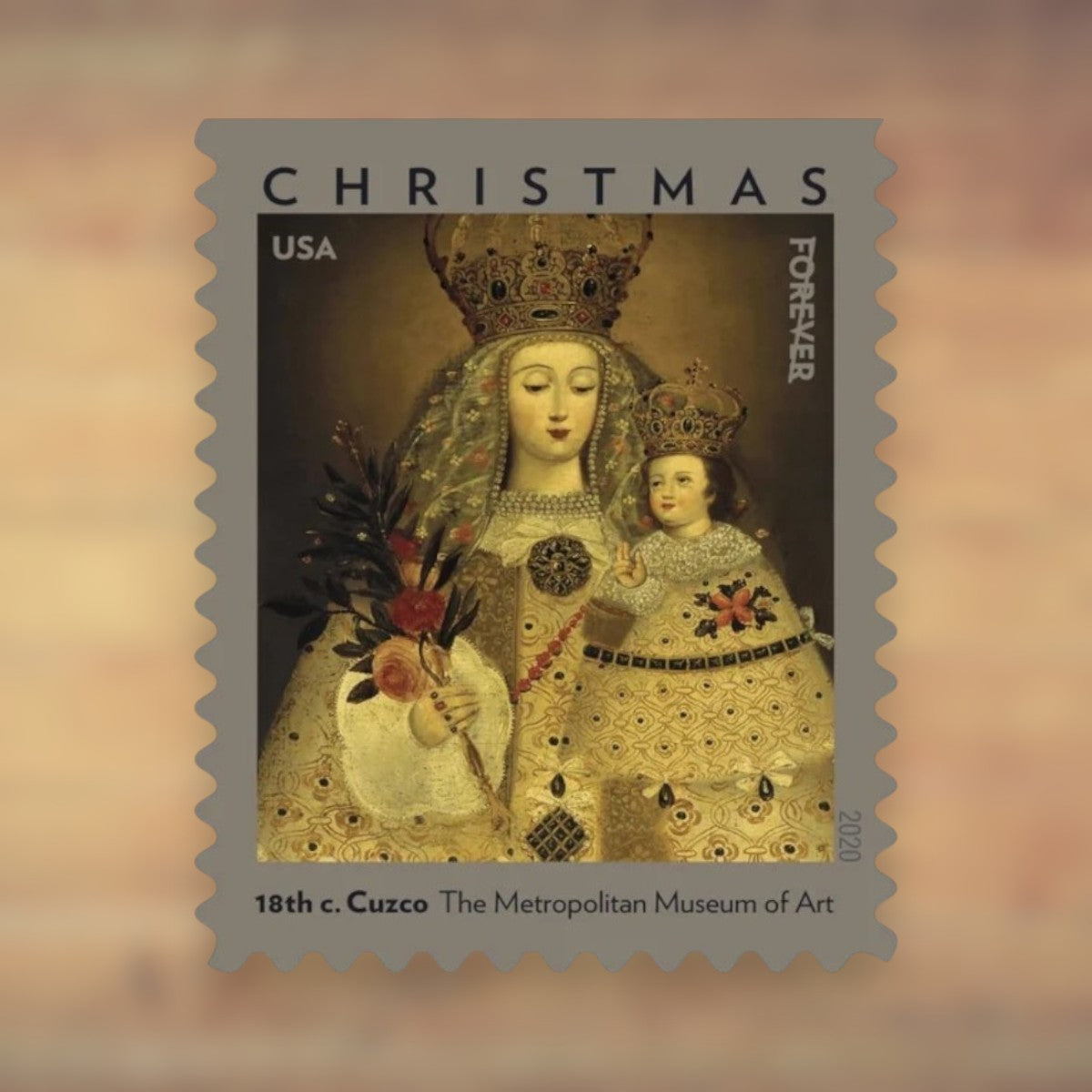 Our Lady of Guápulo Forever Stamps, 2020 Booklet – Religious Christmas Cards and Letters