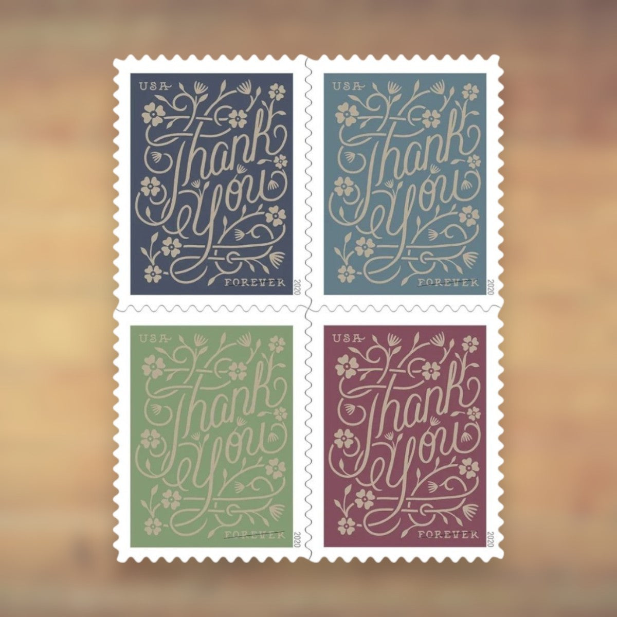 Thank You Forever Stamps, 2020 Sheet – Thank-You Cards and Letters