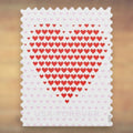 2020 Red Heart Design Forever Postage Stamps Sheet First-Class