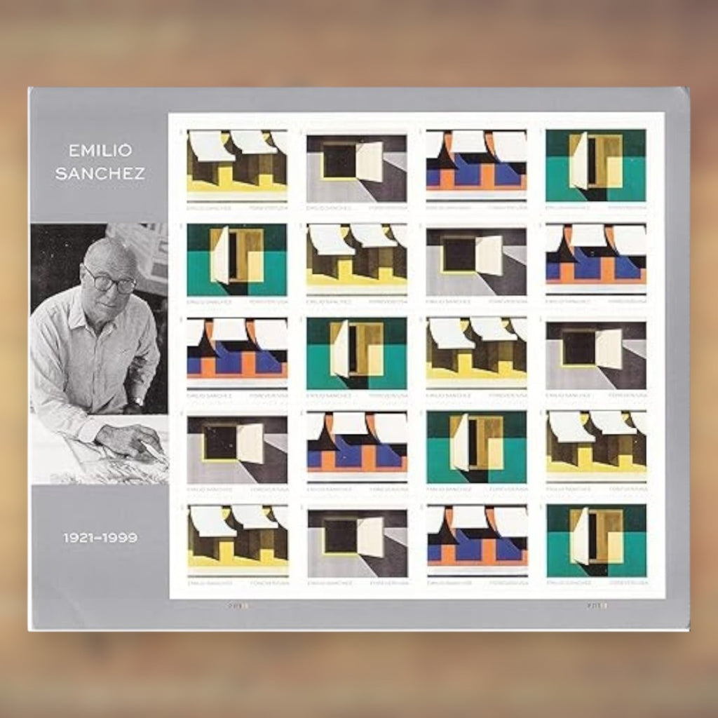 Emilio Sánchez Forever Stamps, 2021 Sheet – Cards, Letters and Stamp Collecting