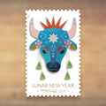 Lunar New Year: Year of the Ox Forever Stamps, 2021 Sheet – Lunar New Year Cards and Greetings