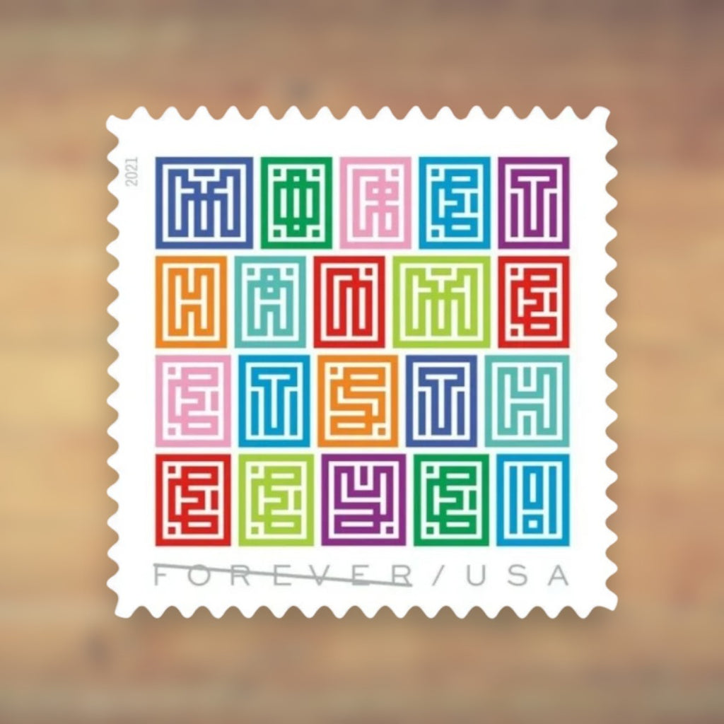 Mystery Message Forever Stamps, 2021 Sheet – Greeting Cards and Letters