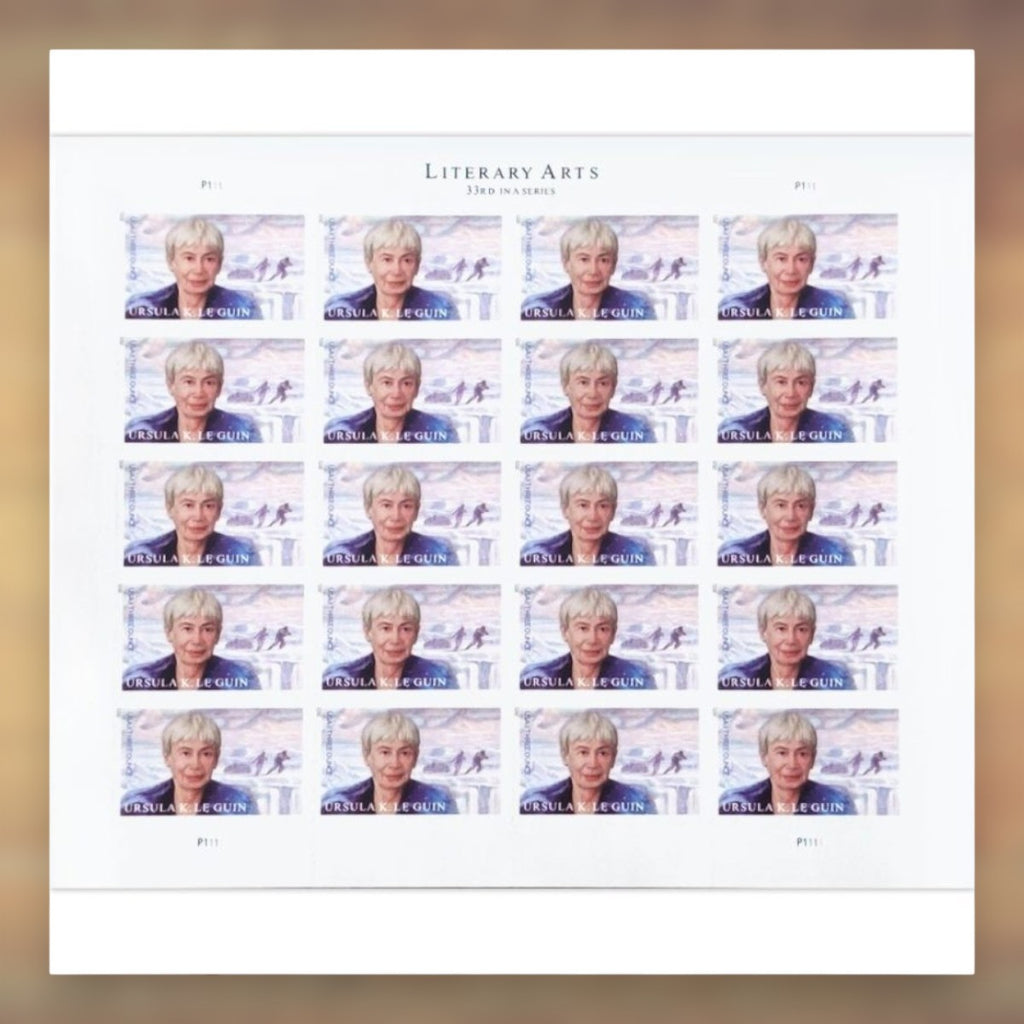 Ursula K. Le Guin Three-Ounce Rate Stamps, 2021 Sheet – Heavier Letters and Stamp Collecting