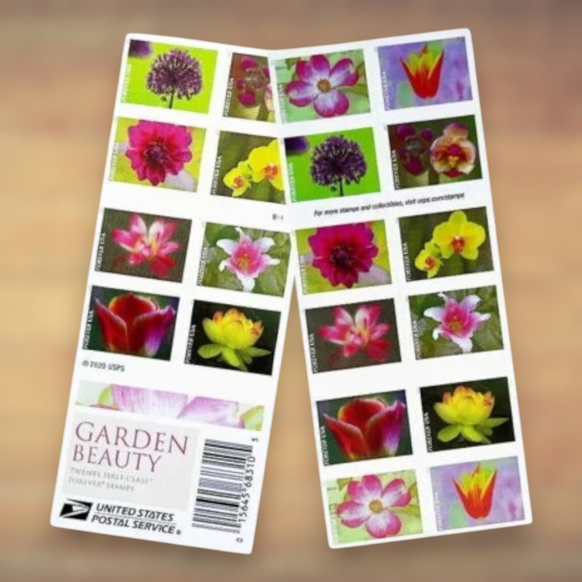2021 Garden Flowers Forever Postage Stamps Booklet First-Class