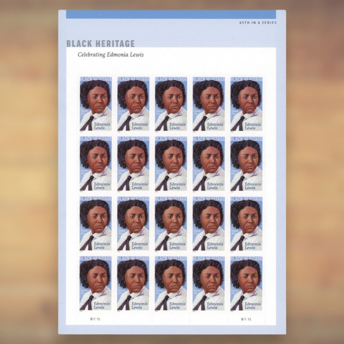 Black Heritage: Edmonia Lewis Forever Stamps, 2022 Sheet – Cards, Letters and Stamp Collecting