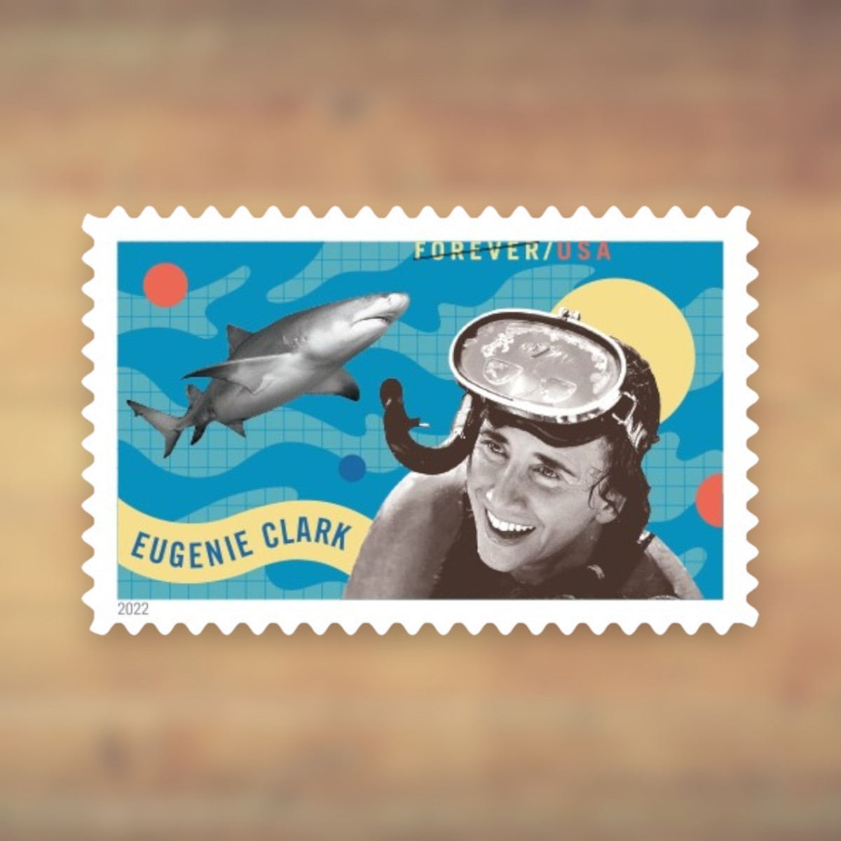 Eugenie Clark Forever Stamps, 2022 Sheet – Cards, Letters and Stamp Collecting