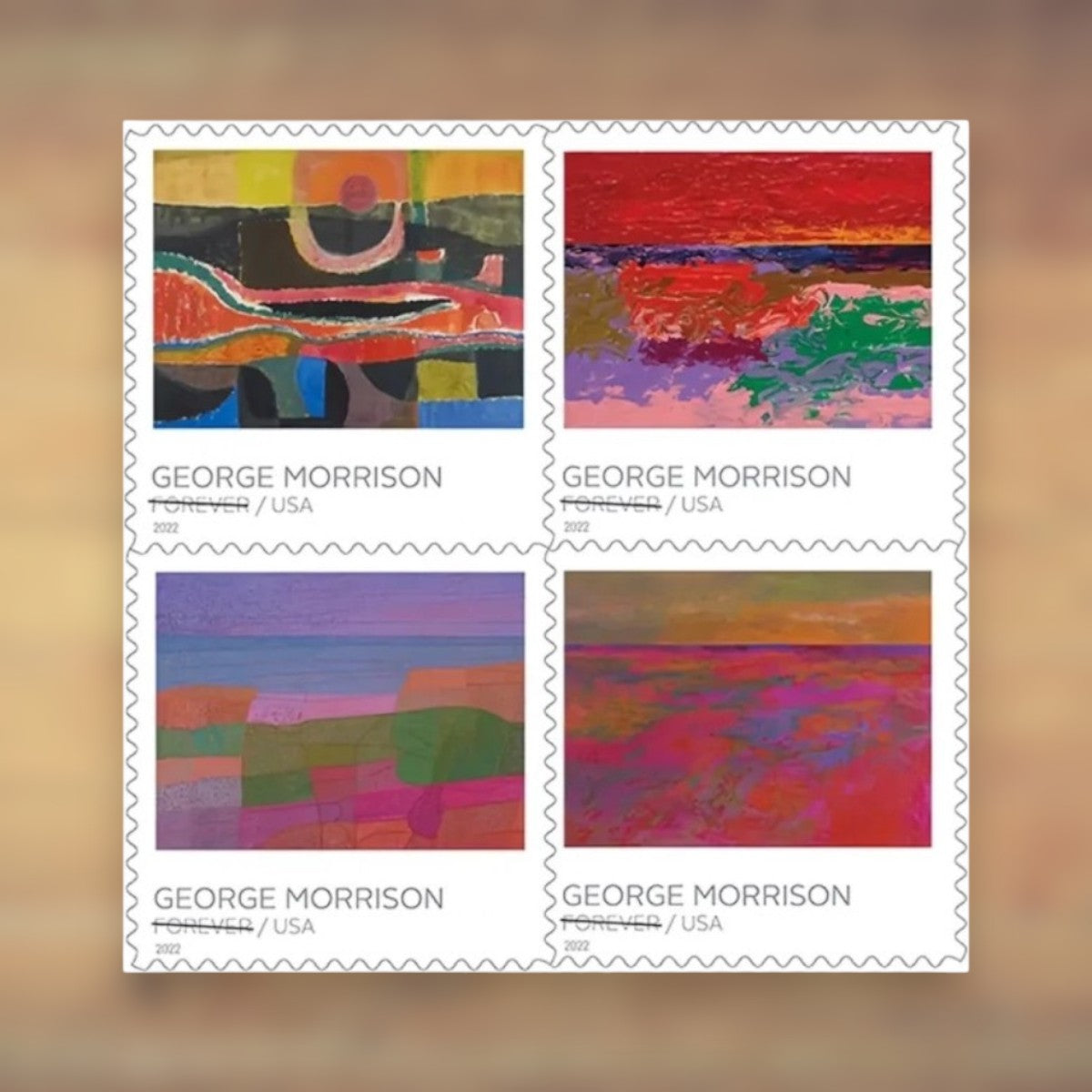 George Morrison Forever Stamps, 2022 Sheet – Cards, Letters and Stamp Collecting