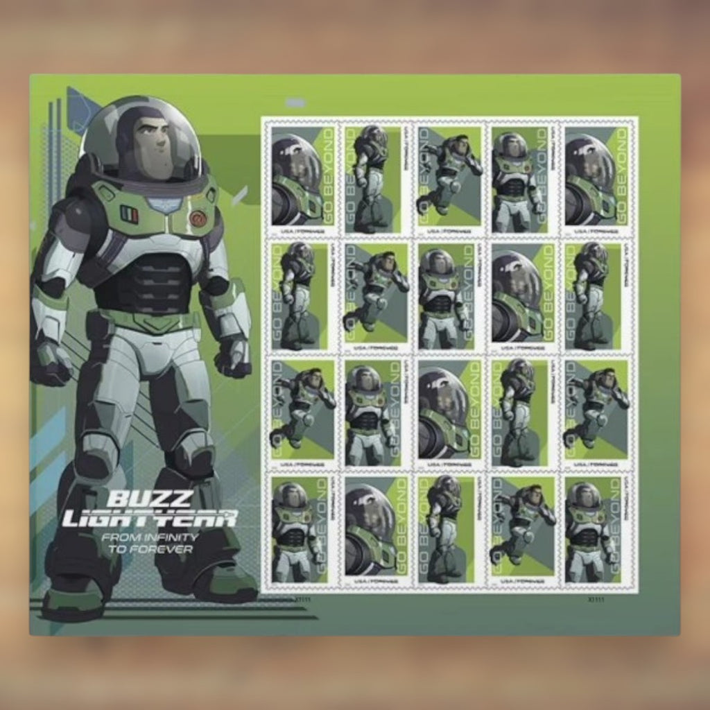 Go Beyond: Buzz Lightyear Forever Stamps, 2022 Sheet – Cards, Letters and Stamp Collecting