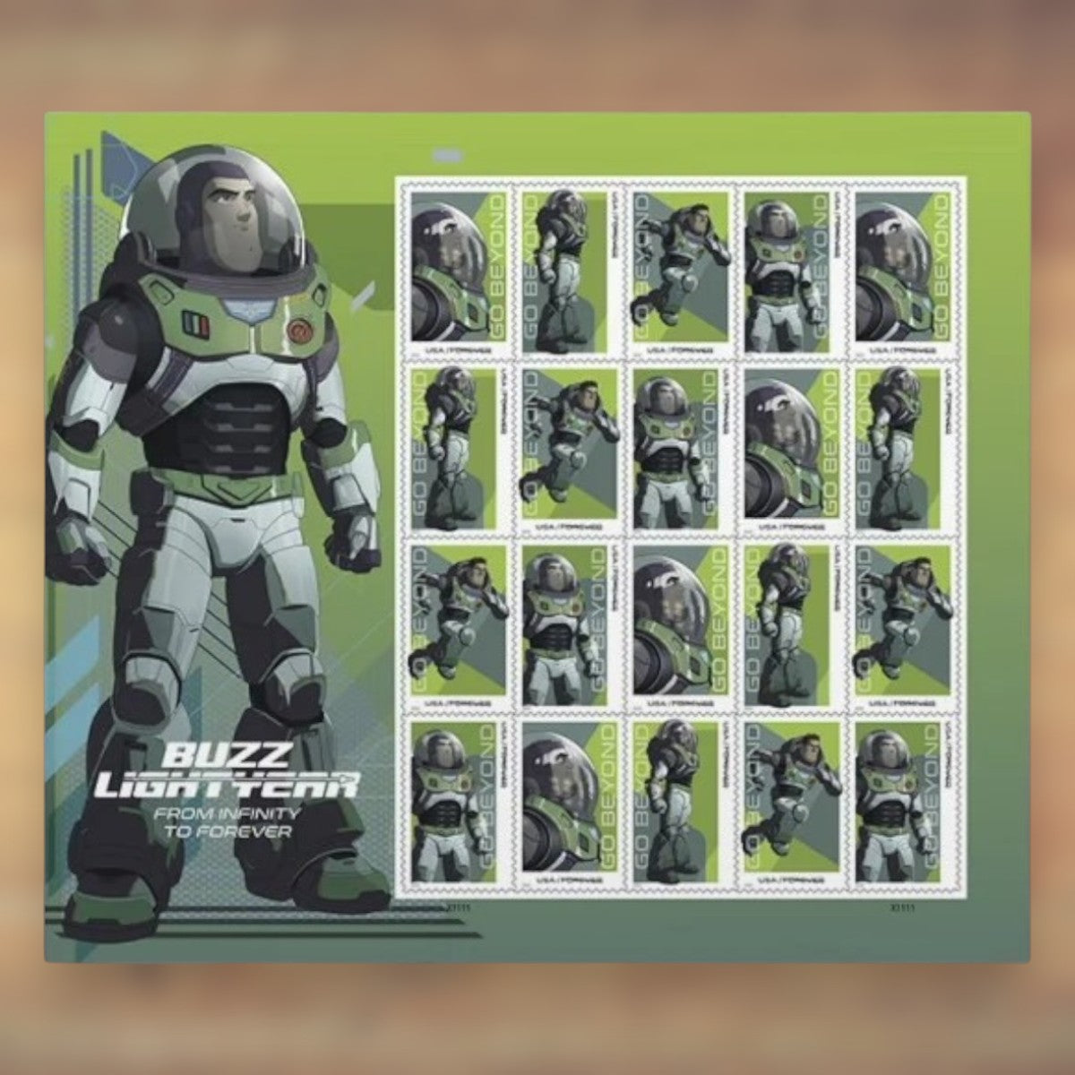 Go Beyond: Buzz Lightyear Forever Stamps, 2022 Sheet – Cards, Letters and Stamp Collecting