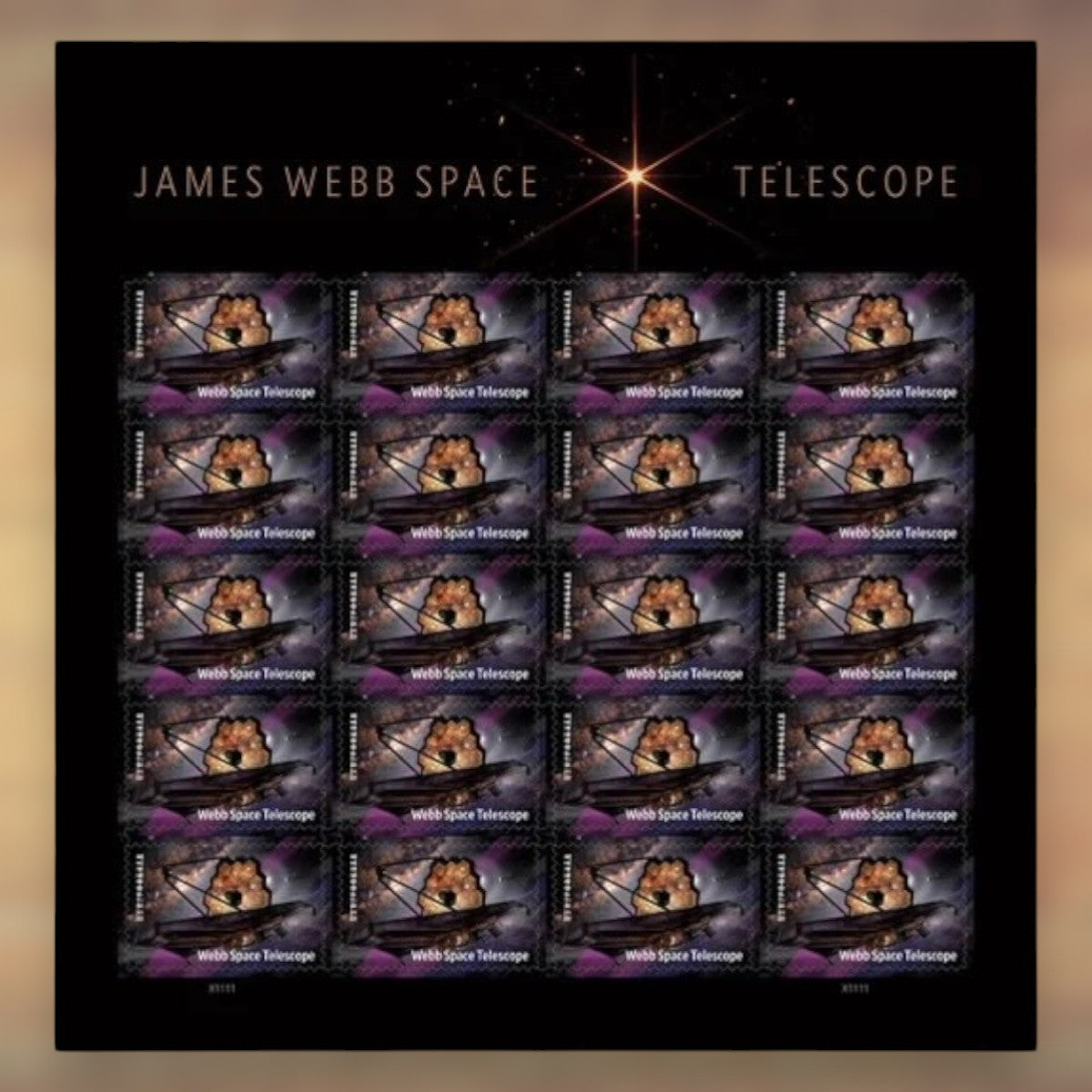 James Webb Space Telescope Forever Stamps, 2022 Sheet – Cards, Letters and Stamp Collecting