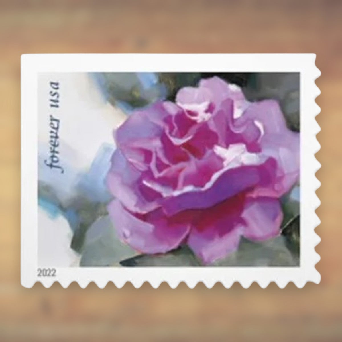 2022 Snowy Beauty Floral Forever Postage Stamps Booklet First-Class