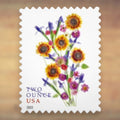 2022 Sunflower Bouquet Two Ounce Postage Stamps Sheet First-Class Rate