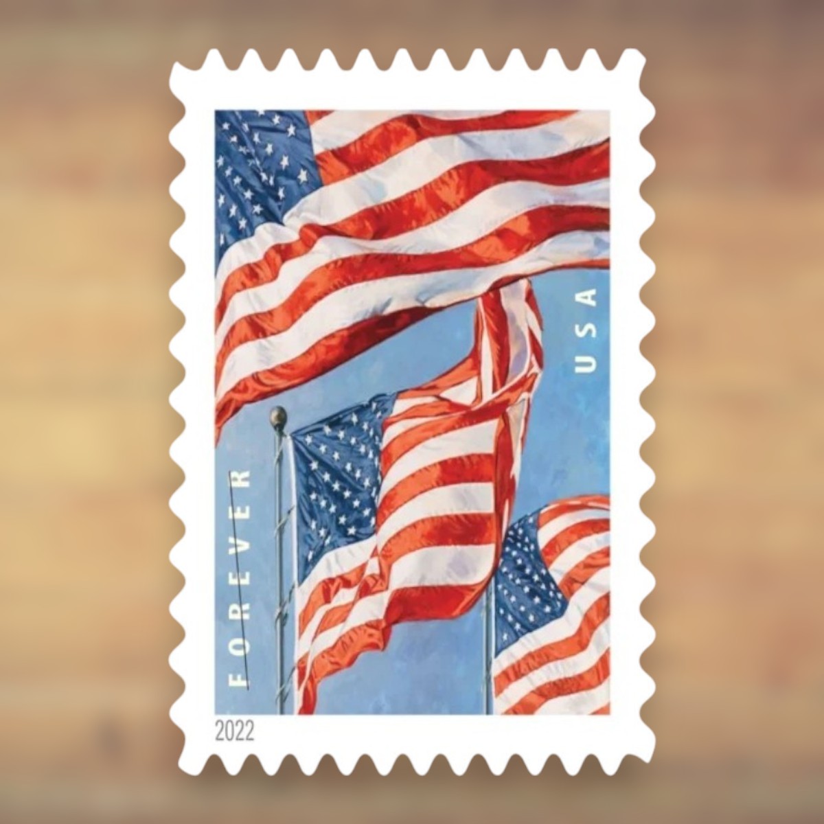 2022 U.S. Flag Forever Postage Stamps Booklet First-Class