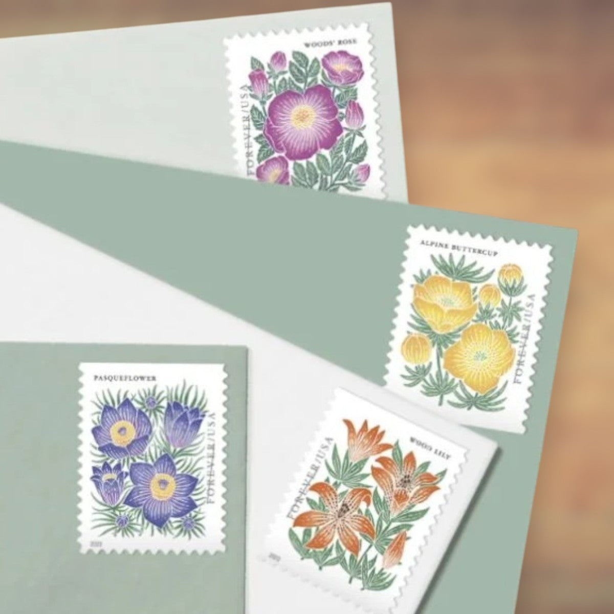 2022 Mountain Flora Forever Postage Stamps Booklet First-Class